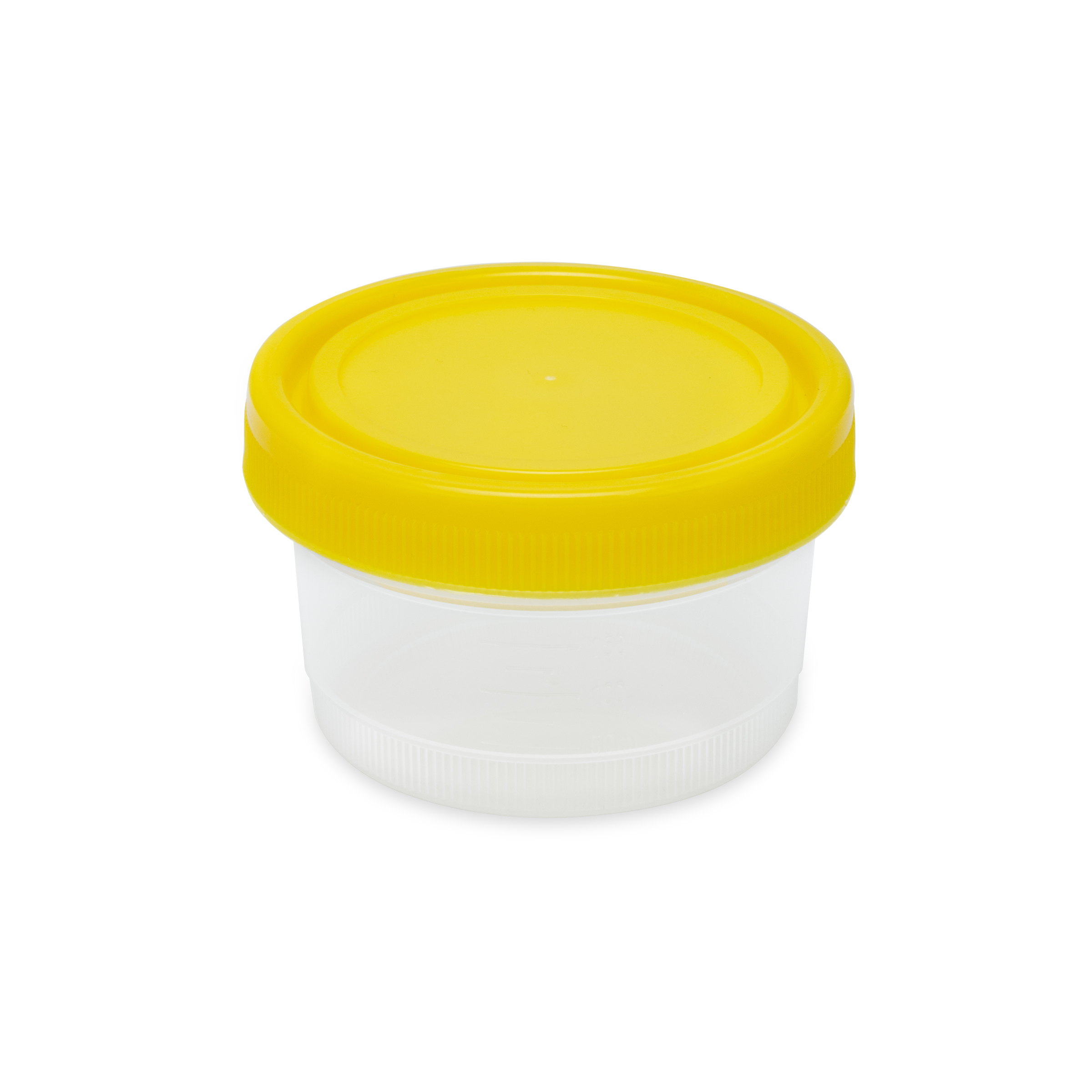 Globe Scientific Container: Histology, 1000mL (32oz), PP, Graduated, with Separate Yellow Screwcap Containers; Extra-Large; Histology